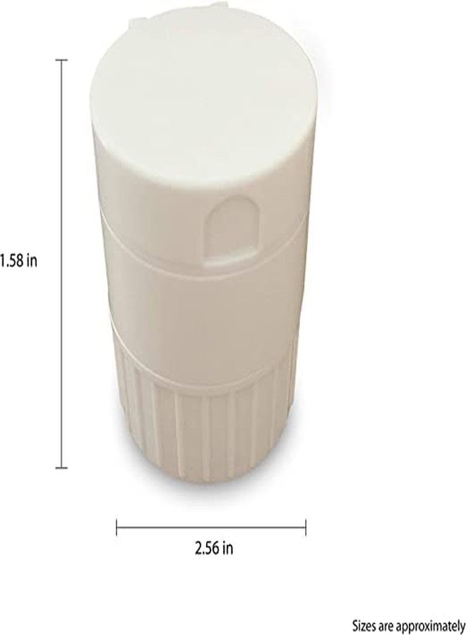 see ever Pill Cutter,Pill Crusher Grinder Splitter,Portable Mini Pill Cutter for Small or Large Pills,Medicine Tablet Vitamin Organizer with Storage Container (white) - Image 4